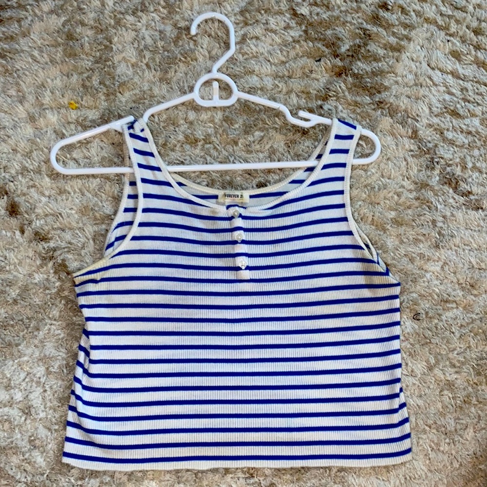 BLUE STIPED TANK